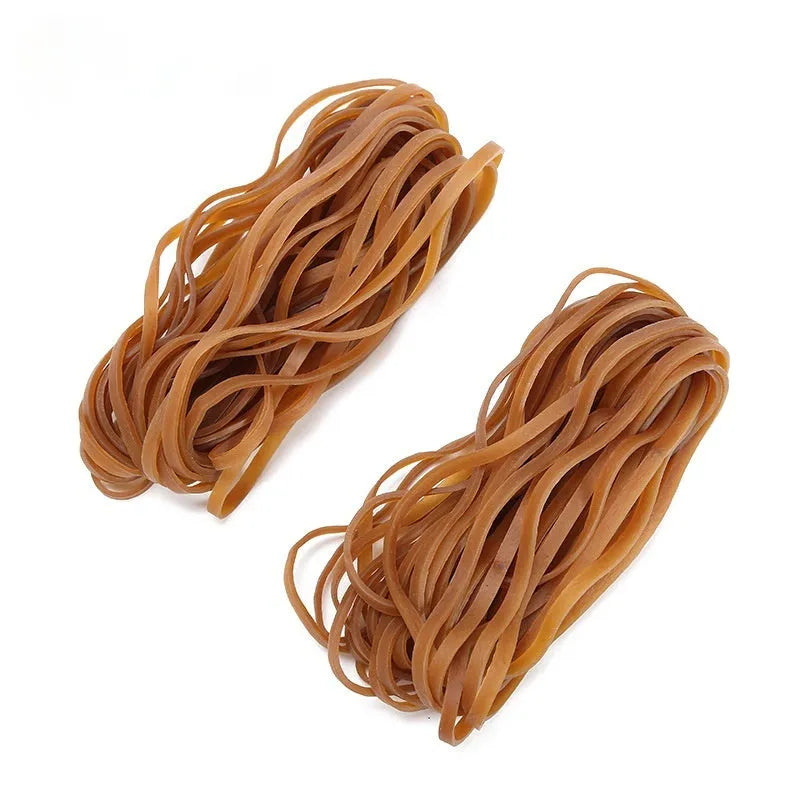 500g bag of natural colour round rubber bands made from natural rubber latex