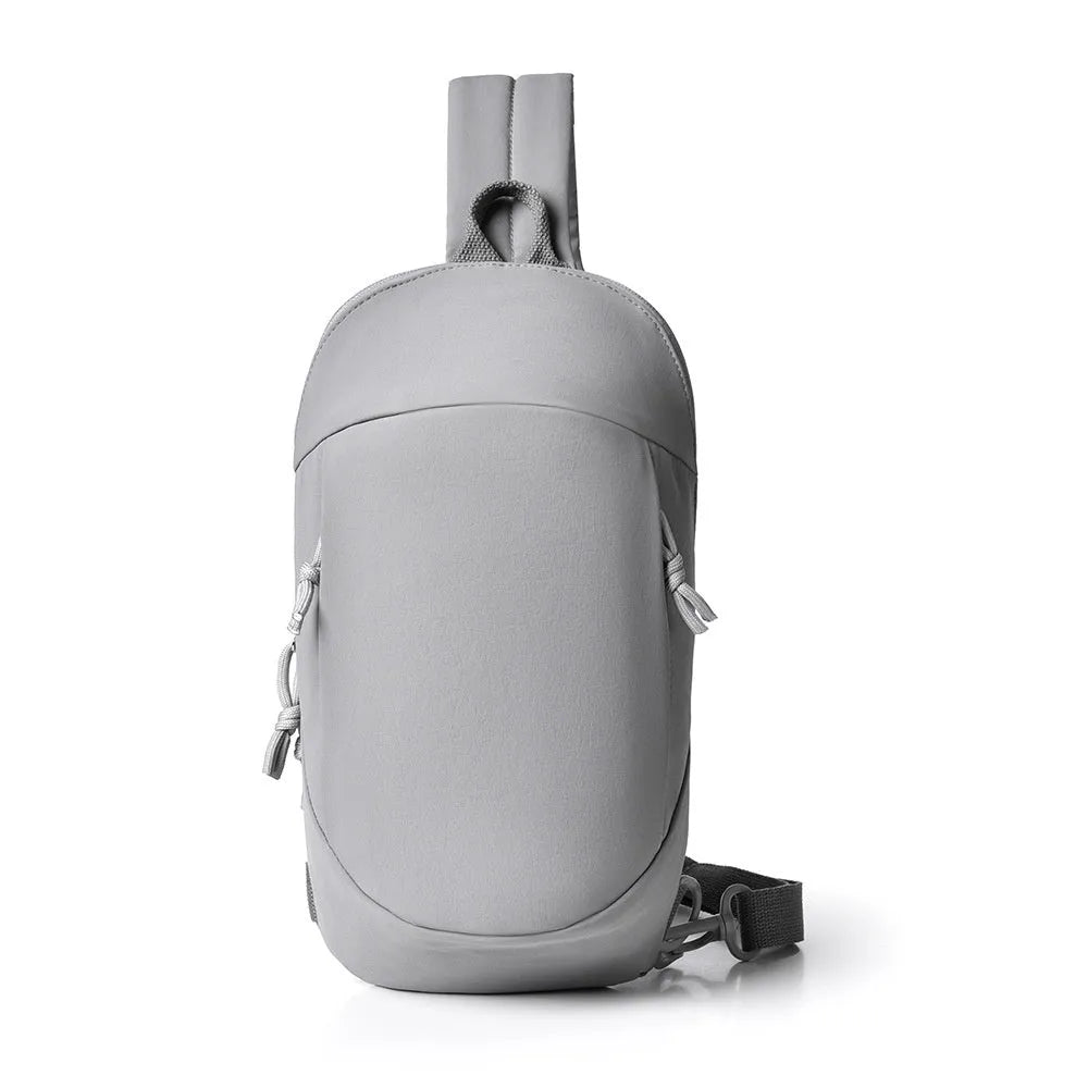 Nylon outdoor crossbody sports bag with mobile phone compartment in multiple colour options