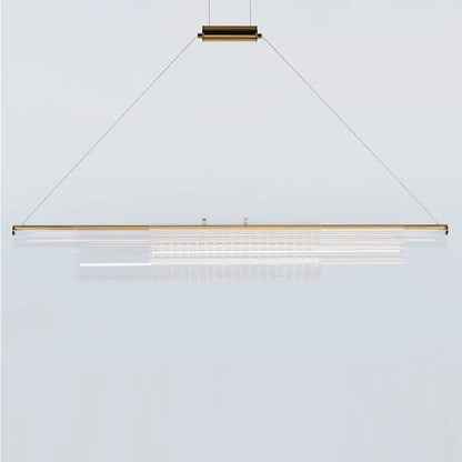 Modern glass pendant lamp with iron body for restaurant bar lighting in three size options