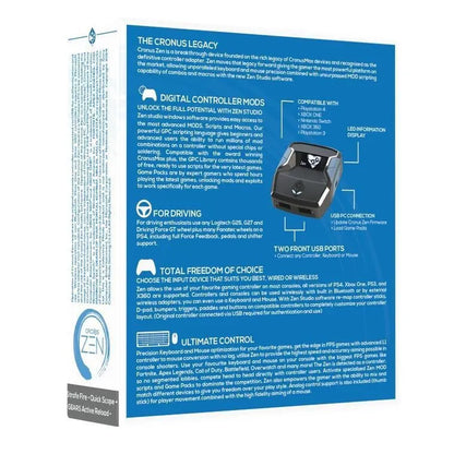 Black plastic wireless controller converter for Xbox One and PS4 gamepads to PC