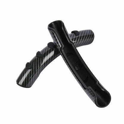 Carbon fibre black steering wheel anti-skid sleeve for 38cm diameter, made from durable fibre material