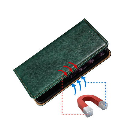 Magnetic leather PU flip phone case for Samsung Note and S Series with card slot and adjustable bracket