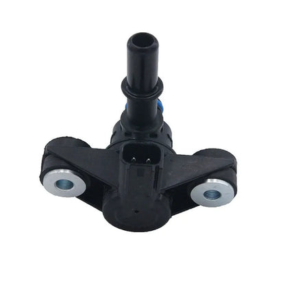 Black ABS plastic Ford turbo solenoid valve with part number AU5A-9G866-AB.