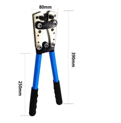 HX-50B crimping pliers with cable cutter, high carbon steel construction with vinyl handles
