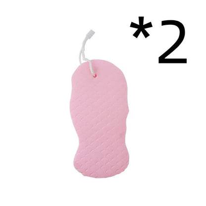 3D fish scale pattern bath sponge in white, grey, pink, or light blue for gentle exfoliation