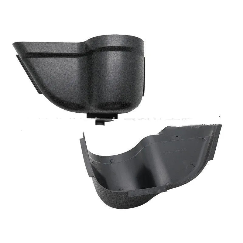 Black ABS plastic door storage box for Jeep Wrangler JK and JL vehicle interior organisation