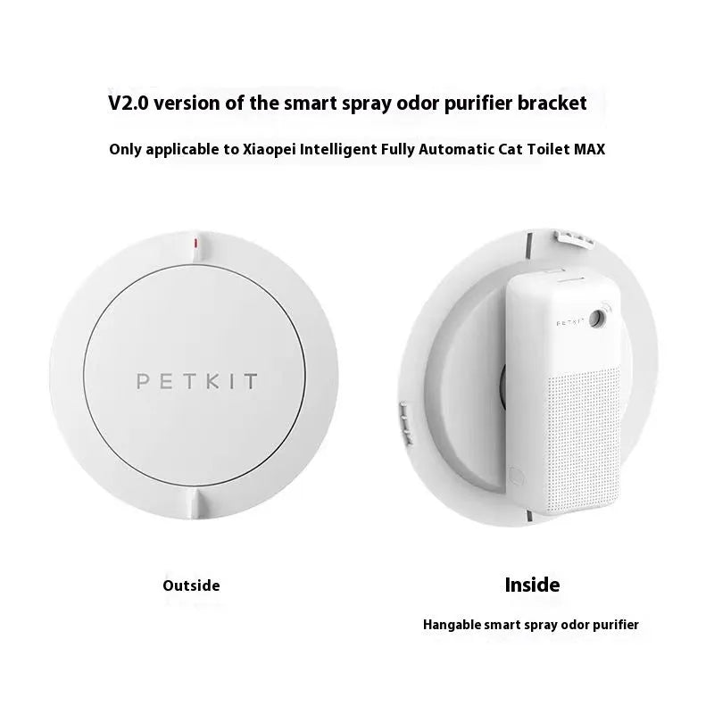 Xiaopei smart pet odour removal machine with bracket and bottles of purification liquid.