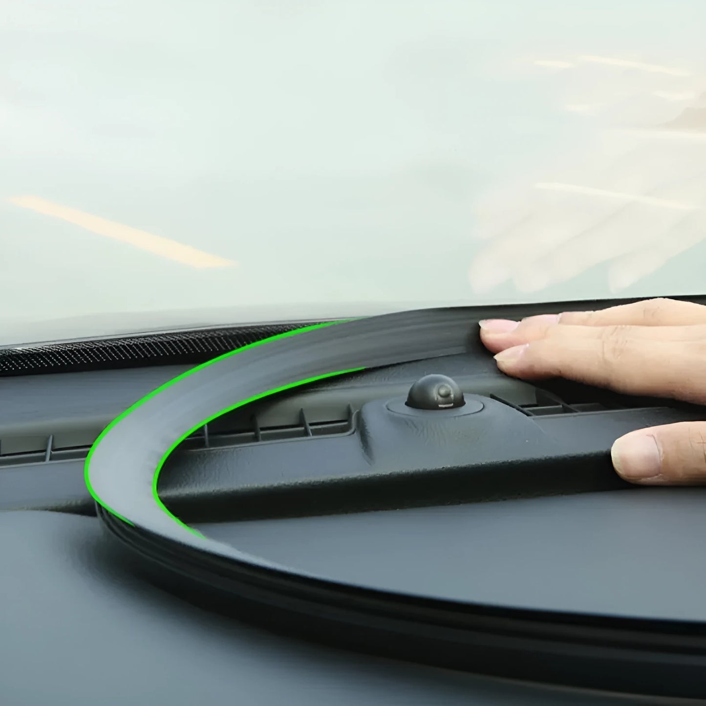 1.6 metre long silicone seal strip for Outlander dashboard with integrated six-slot card holder