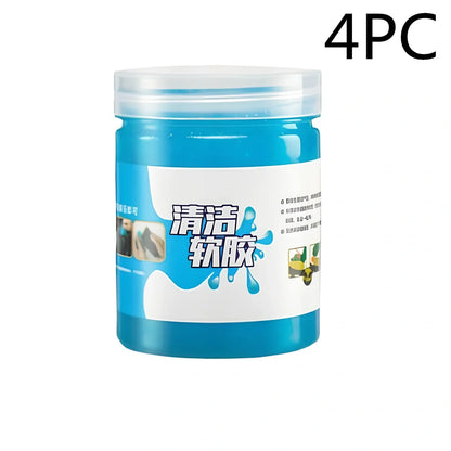 Blue vehicle soft glue gap cleaner tool, 200g box, 7cm height for removing debris from car crevices