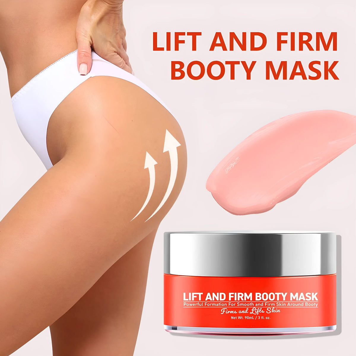 90ml jar of body and neck cream for lifting, tightening and eliminating fat deposits