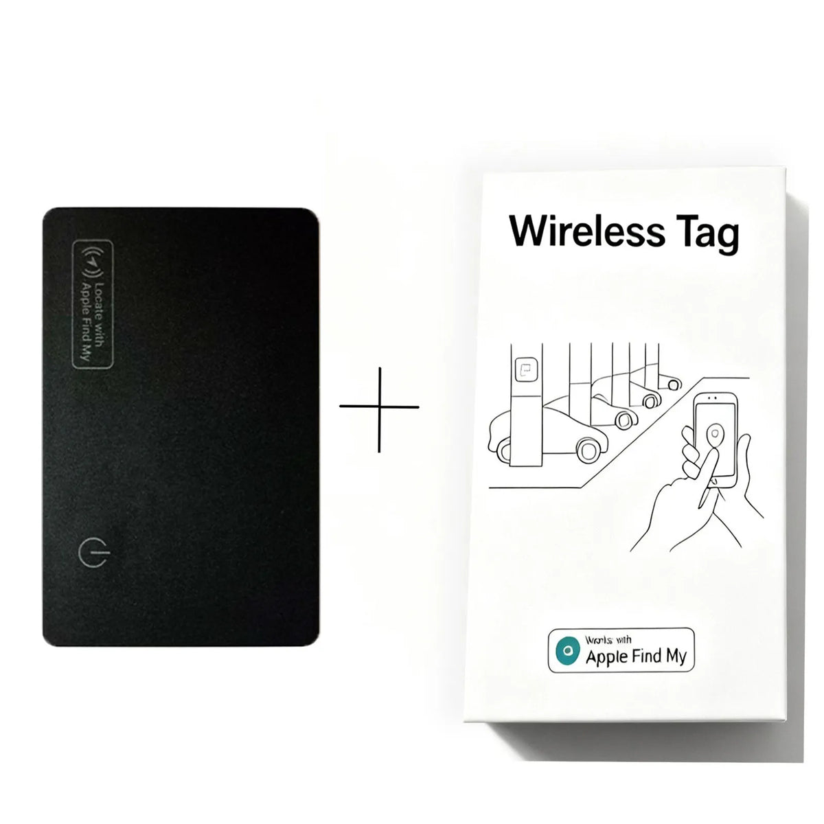 Ultra-thin black selected leather anti-loss card 86x54x3mm for wallet bag and pet tracking