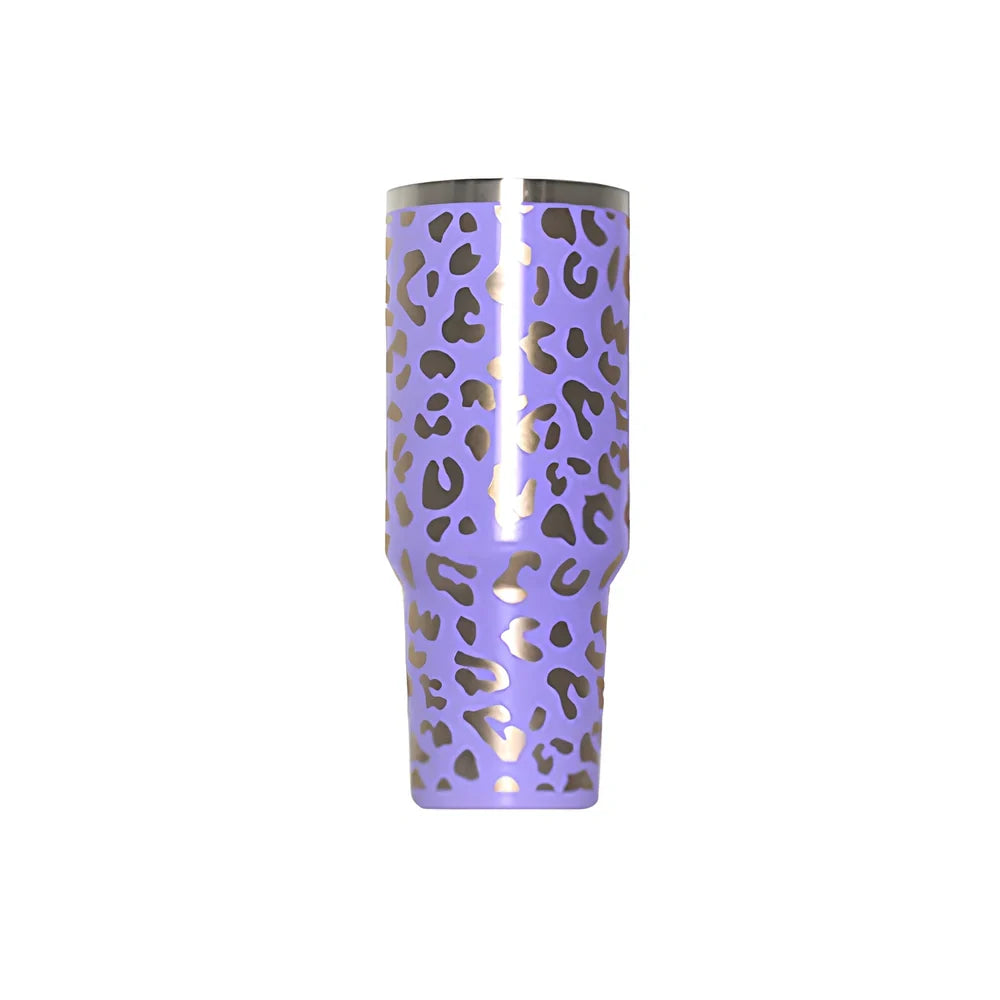 304 stainless steel vacuum cup with double-wall insulation showing 40oz capacity and 26cm height dimensions