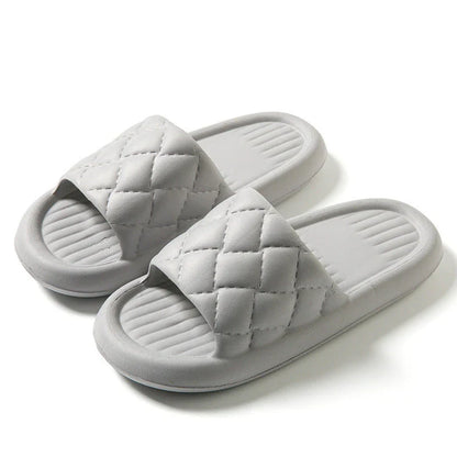 Comfortable home slippers with non-slip soles, featuring breathable and waterproof EVA material in a variety of stylish colors.