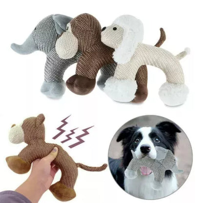 Squeaky duck dog toy for small and large breeds, promoting dental health