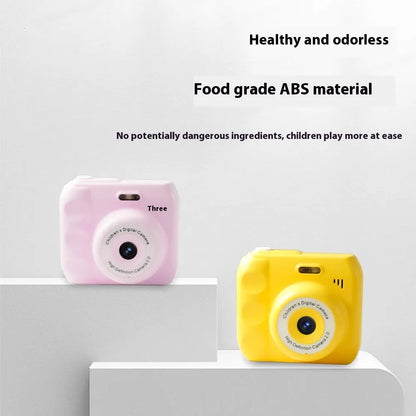 Children's Campus MINI HD digital camera in black, 1920x1080 video, food grade ABS, about 120g, with data cable and manual