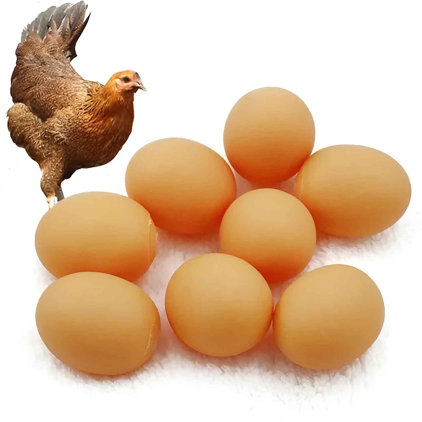 Durable rubber dog chew toy shaped like an egg with sound simulation for puppy teeth cleaning