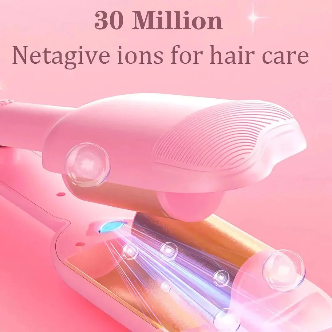 36mm Wavy Hair Curlers with 30 Million Negative Ions - Create Beautiful, Voluminous Waves