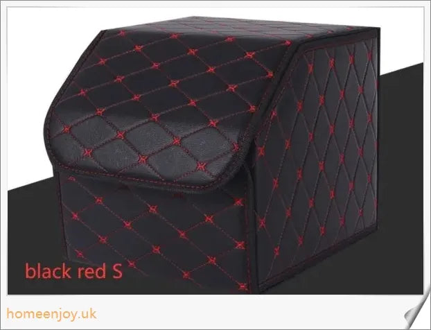 Premium Car Organizer Car Storage Box with ample compartments and sleek leather design for organised car interior