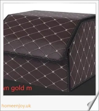 Premium Car Organizer Car Storage Box with ample compartments and sleek leather design for organised car interior
