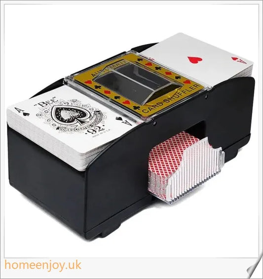 Automatic Playing Card Shuffler - A compact and efficient device that effortlessly shuffles cards for a seamless gaming experience.