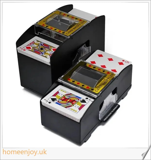 Automatic Playing Card Shuffler - A compact and efficient device that effortlessly shuffles cards for a seamless gaming experience.