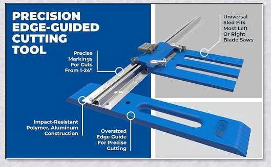 Heavy Duty Circular Table Saw Guide Rail Track - Precision Cutting Companion for Circular Saws