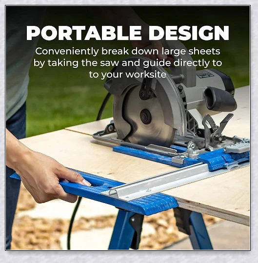 Heavy Duty Circular Table Saw Guide Rail Track - Precision Cutting Companion for Circular Saws