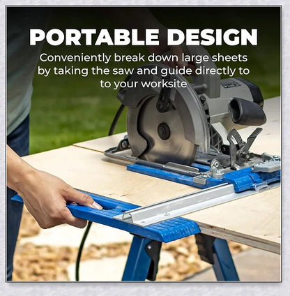 Heavy Duty Circular Table Saw Guide Rail Track - Precision Cutting Companion for Circular Saws