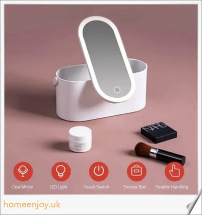Beautybox - Portable Makeup Case with LED Mirror for Flawless Makeup Application on the Go