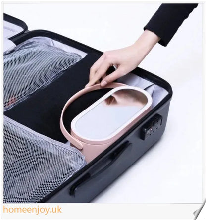 Beautybox - Portable Makeup Case with LED Mirror for Flawless Makeup Application on the Go