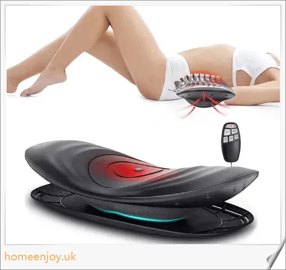An electric back massager with lumbar traction function for relieving back pain and muscle tension