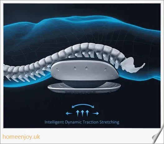 An electric back massager with lumbar traction function for relieving back pain and muscle tension