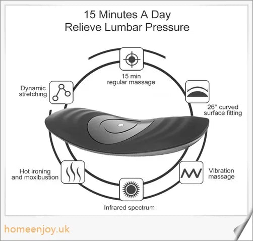 An electric back massager with lumbar traction function for relieving back pain and muscle tension