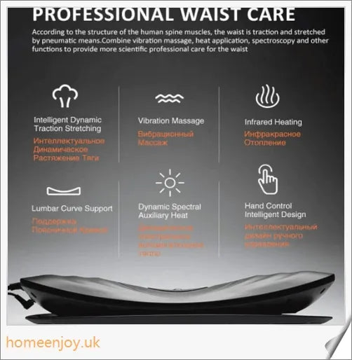 Homeenjoy_UK Electric Back Massager with Lumbar Traction for Pain Relief