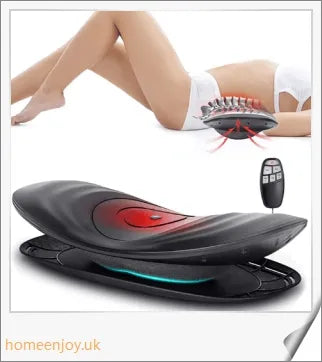 An electric back massager with lumbar traction function for relieving back pain and muscle tension