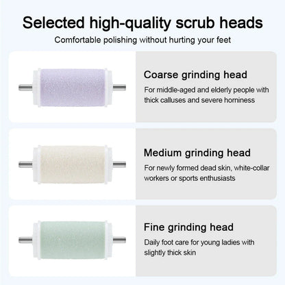 Professional Electric Foot Callus Remover with dual-speed motor and interchangeable grinding heads for customised foot care