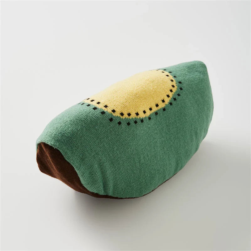 Adorable fruit-inspired decorative pillow with soft cotton filling for comfortable home decor