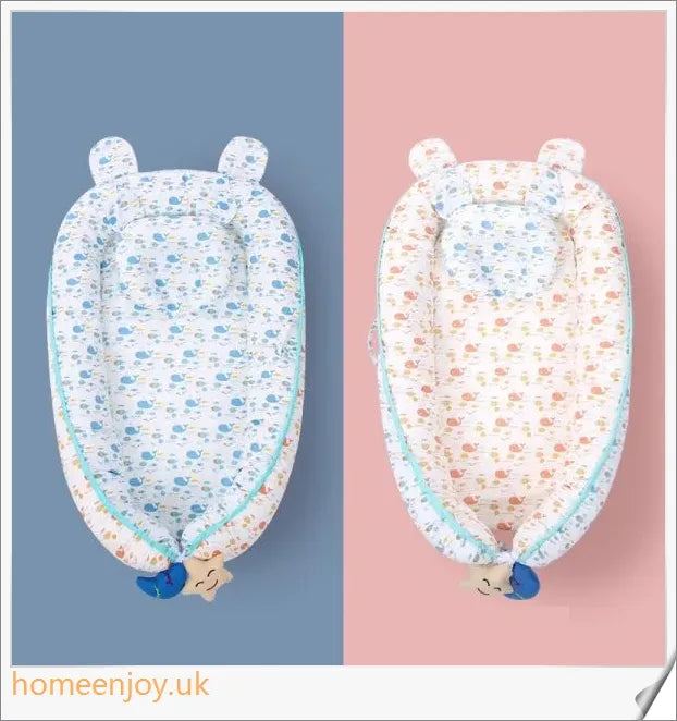 Cosy and supportive baby sleeping crib with various adorable designs for nursery decor