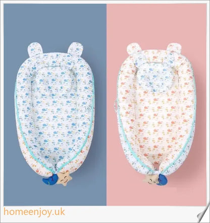 Cosy and supportive baby sleeping crib with various adorable designs for nursery decor
