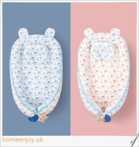 Cosy and supportive baby sleeping crib with various adorable designs for nursery decor