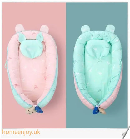 Cosy and supportive baby sleeping crib with various adorable designs for nursery decor