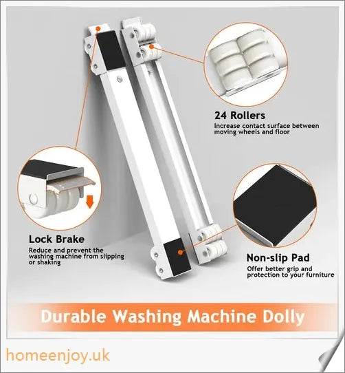 Adjustable moveable roller stand for refrigerators, washing machines, and dryers - a versatile cleaning solution for British households