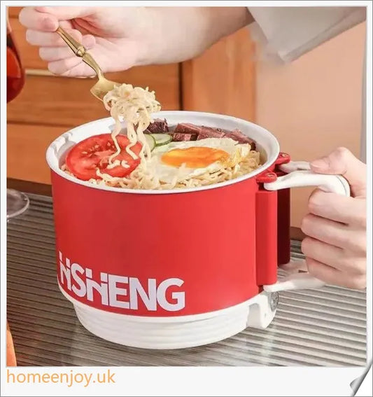 All-In-One Intelligent Electric Noodle Cooker with 360-degree heating, automatic safety functions, and versatile cooking options