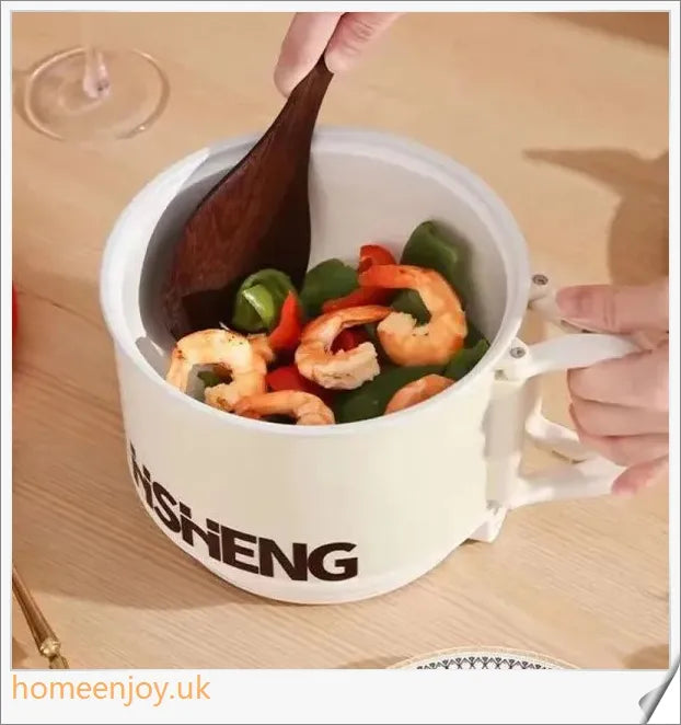 All-In-One Intelligent Electric Noodle Cooker with 360-degree heating, automatic safety functions, and versatile cooking options