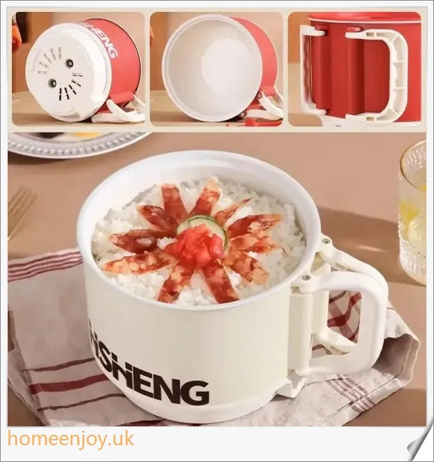 All-In-One Intelligent Electric Noodle Cooker with 360-degree heating, automatic safety functions, and versatile cooking options