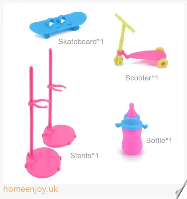 A diverse collection of 85 Barbie doll accessories including colourful dresses, shoes, bags, and jewellery.