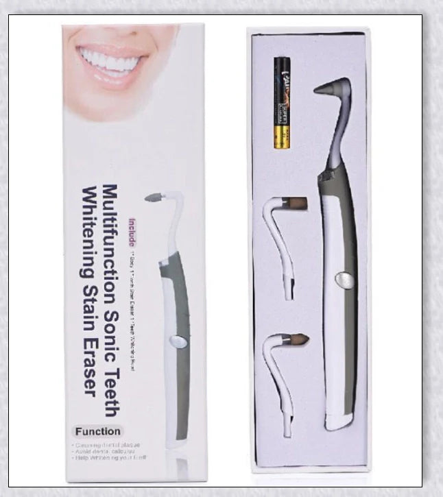Sonic Tooth Stain Remover - Advanced plaque removal tool for at-home dental care and teeth whitening
