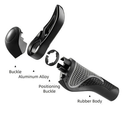 Mountain Bike Sheep Horn Grips - Stylish and Comfortable Handlebars for Off-Road Cycling