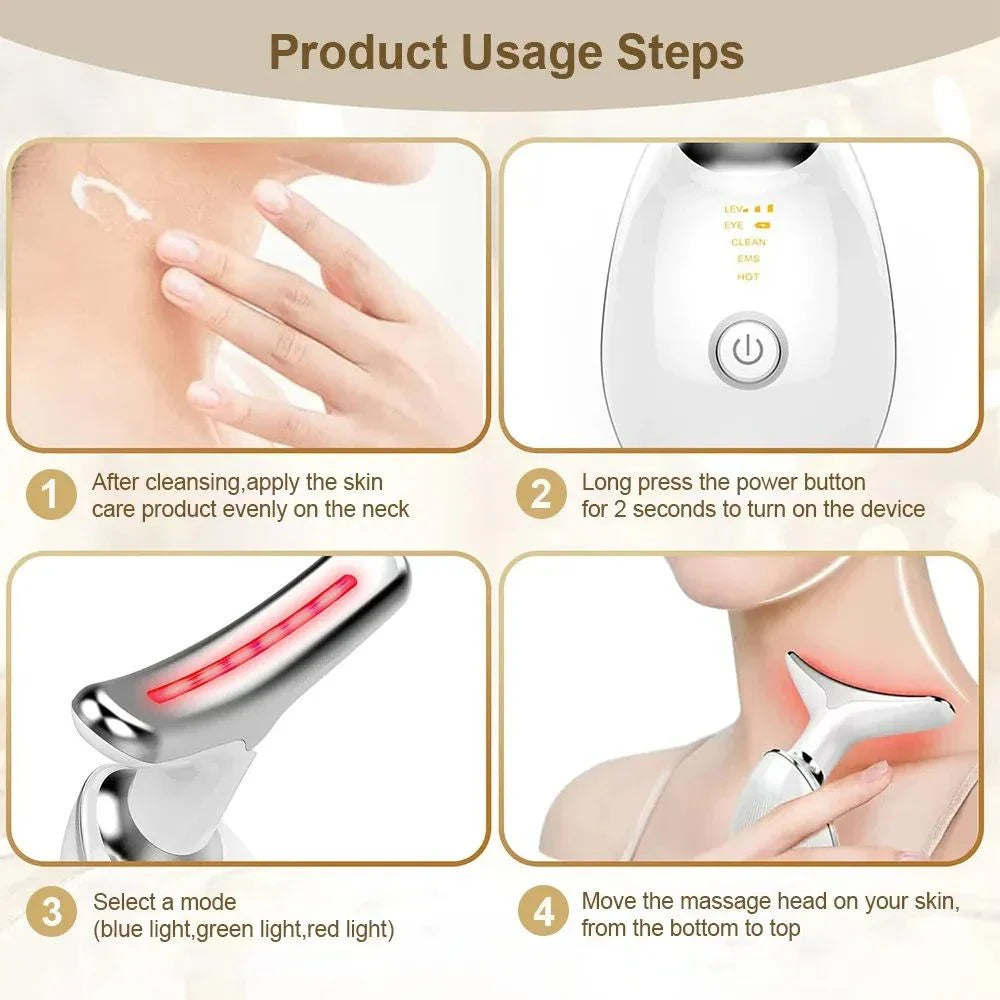 EMS Neck & Face Lifting Massager - Rejuvenate Your Skin with Advanced Technology