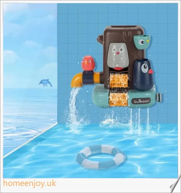 Premium baby bath toys with colourful water wheels and runners, designed for interactive and educational playtime
